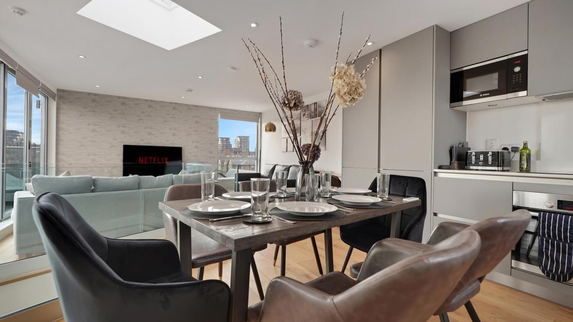 Modern And Spacious Penthouse Apartment In Putney With Free Parking London Exteriör bild
