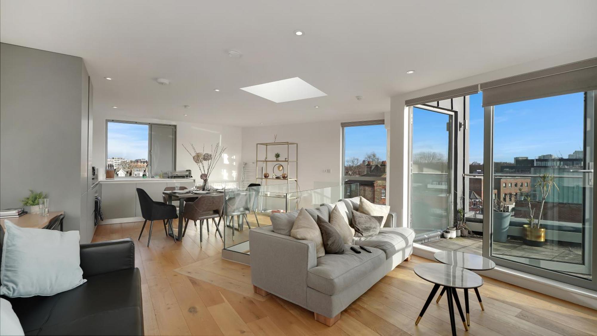 Modern And Spacious Penthouse Apartment In Putney With Free Parking London Exteriör bild